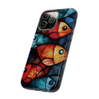 Fish Mosaic Tough iPhone Case — Colourful Artistic Fish Pattern