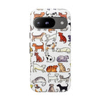 Dog Pattern Google Pixel Case | Cute Colourful Dogs