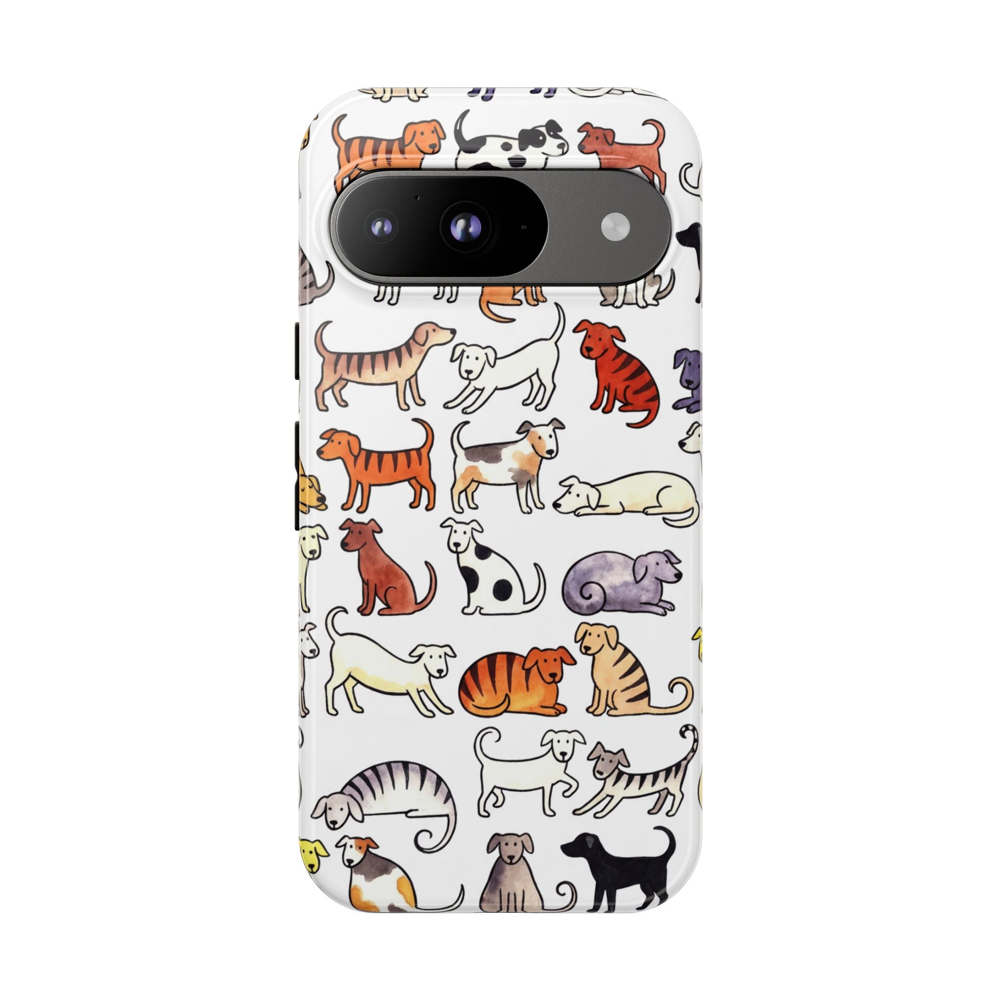 Dog Pattern Google Pixel Case | Cute Colourful Dogs
