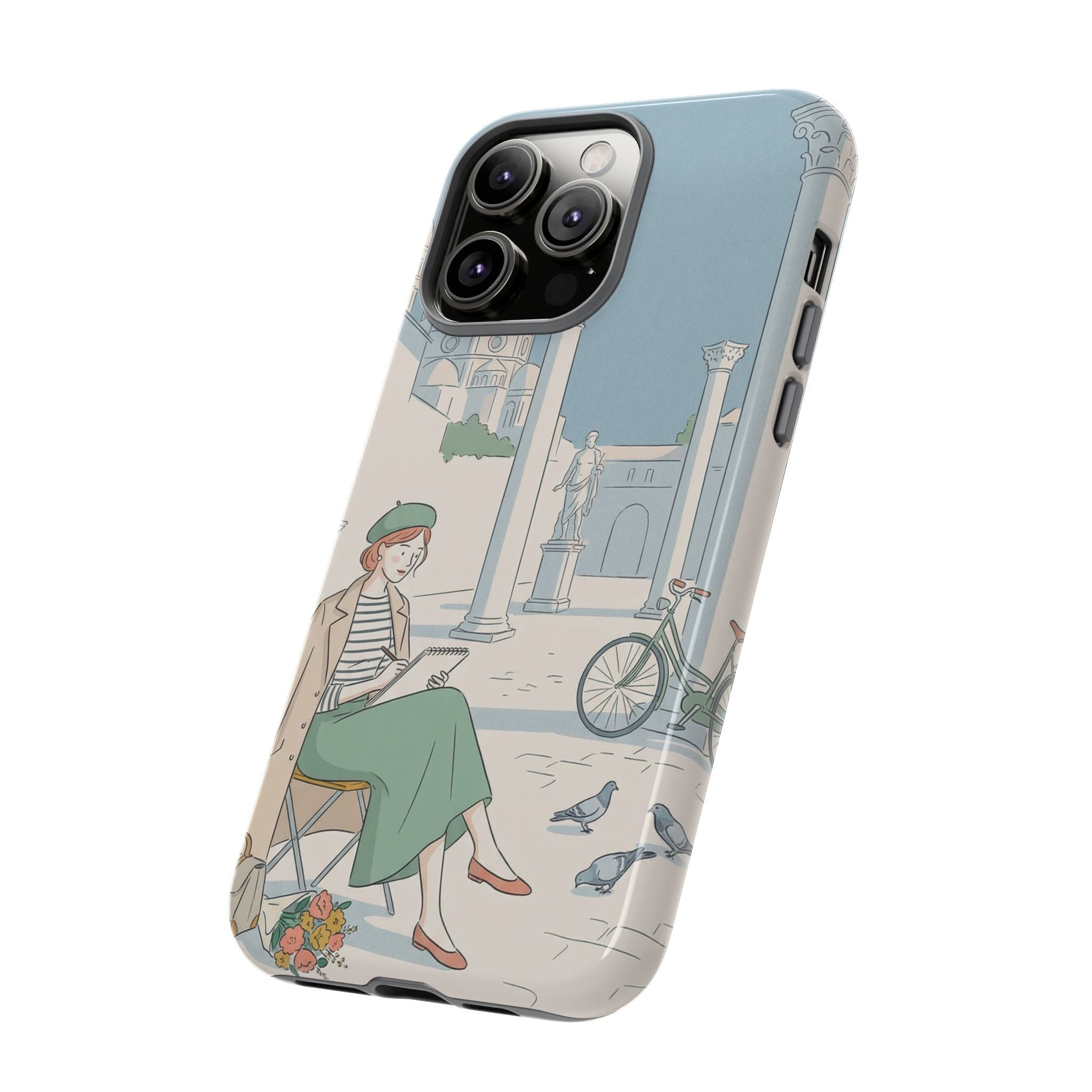 Florence Art Aesthetic iPhone Case | Renaissance Italy Travel Illustration