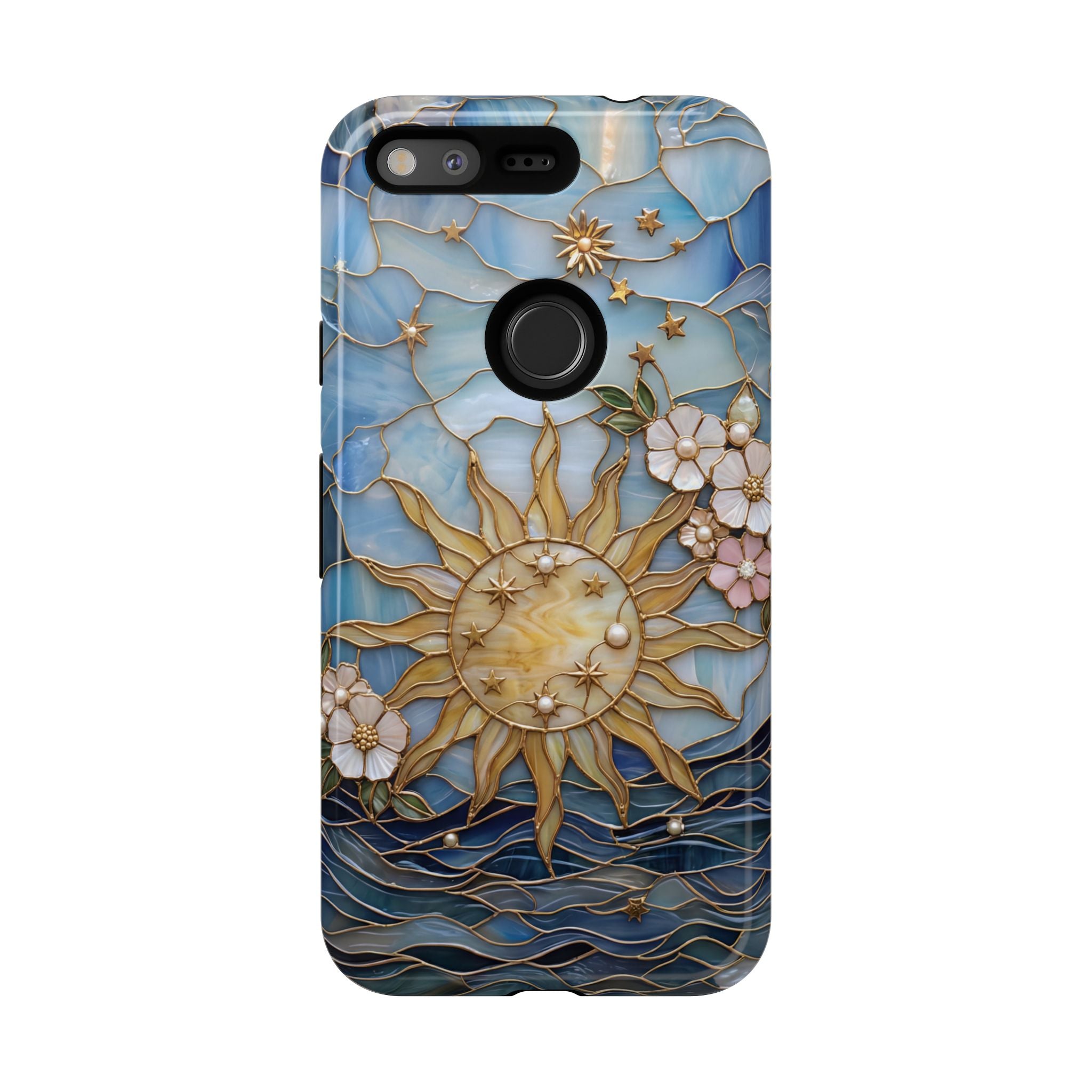 Stained Glass Floral Sun & Sea Tough Google Pixel Case