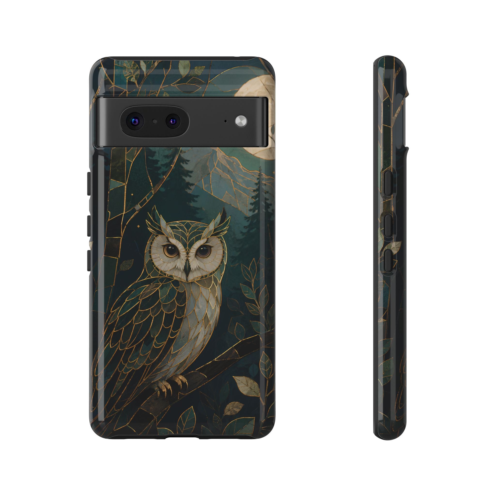 Owl Google Pixel Phone Case | Moonlit Forest Phone Case