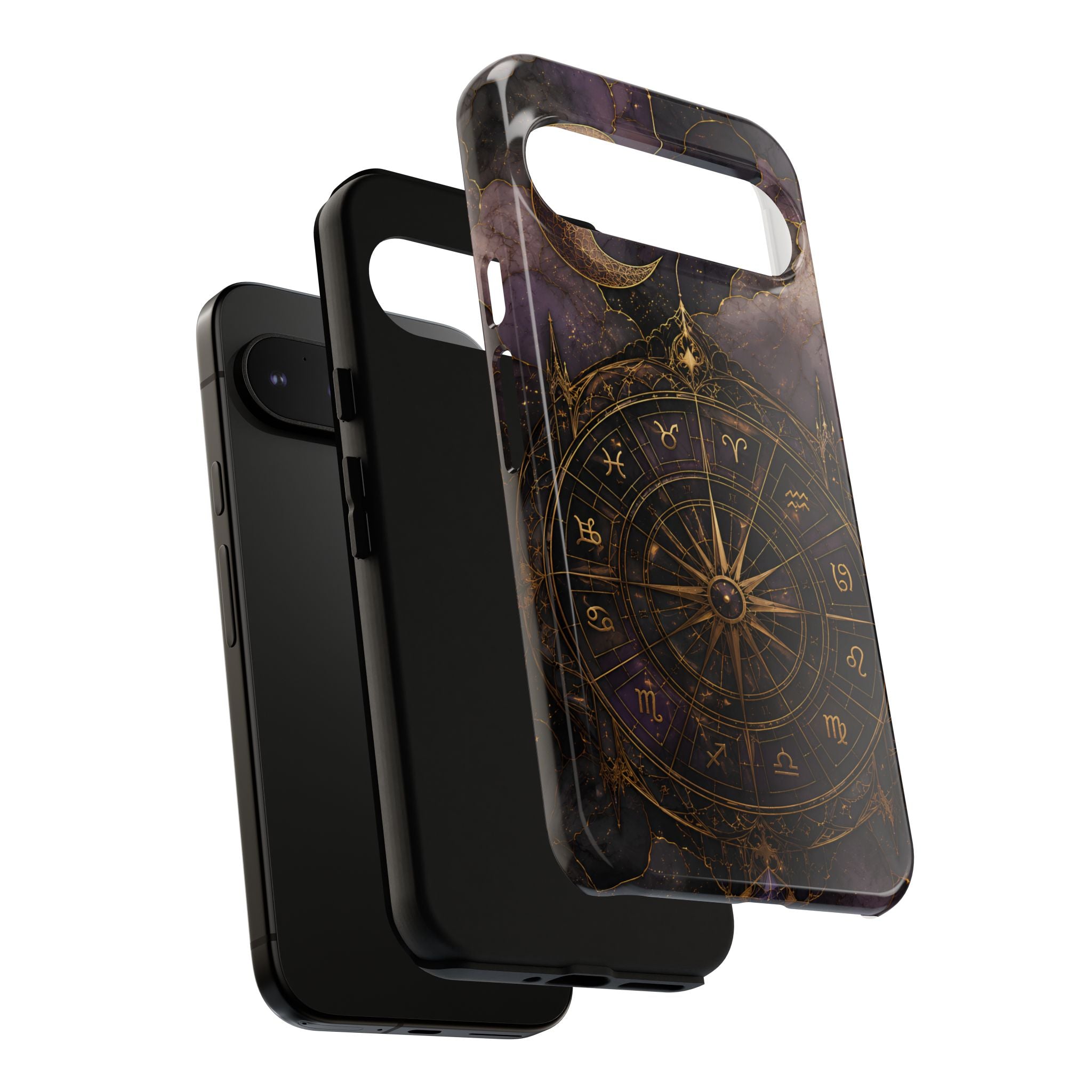 Vintage Astrology Compass Google Pixel Phone Case | Celestial Zodiac Phone Case