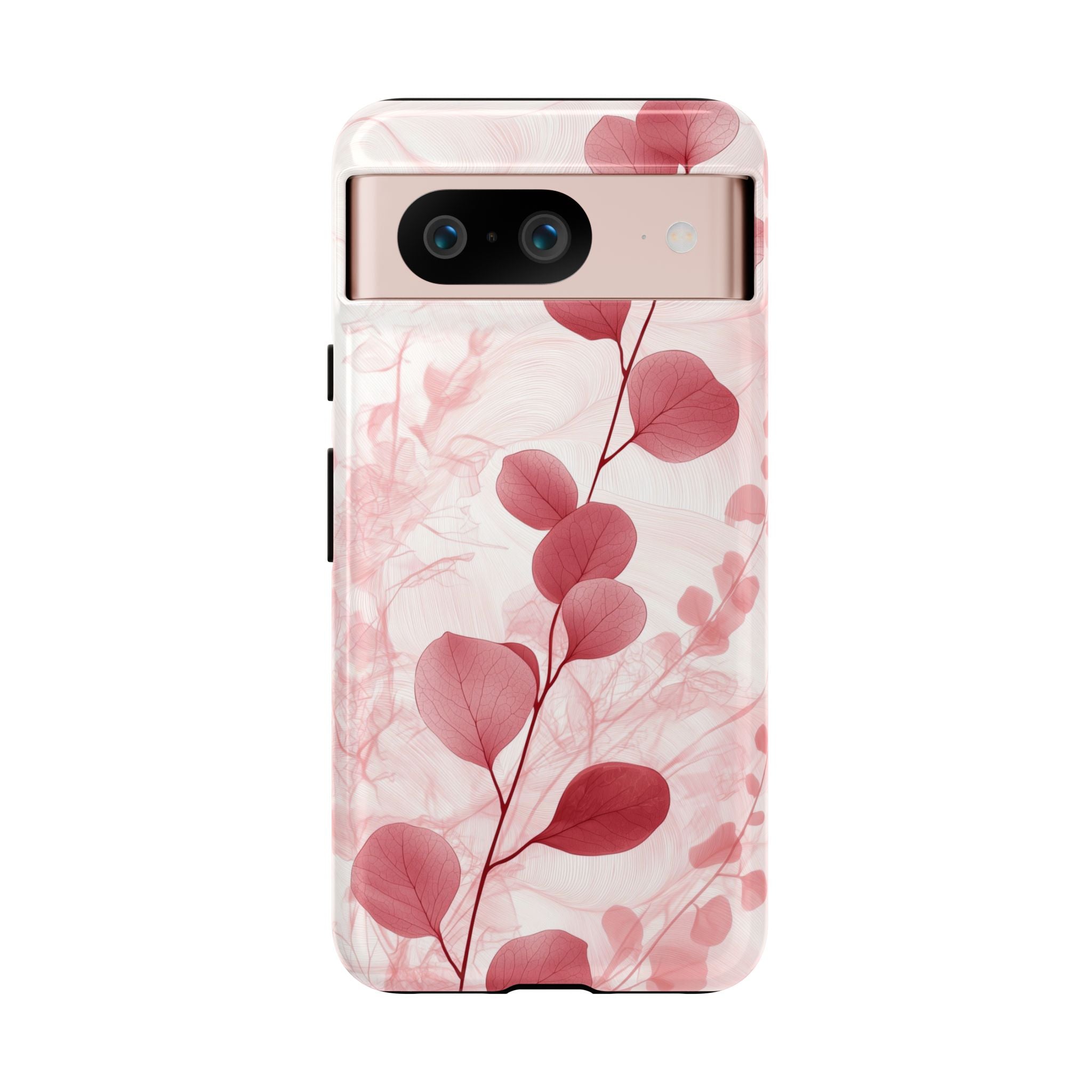 Pink Botanical Floral Eucalyptus Google Pixel Phone Case