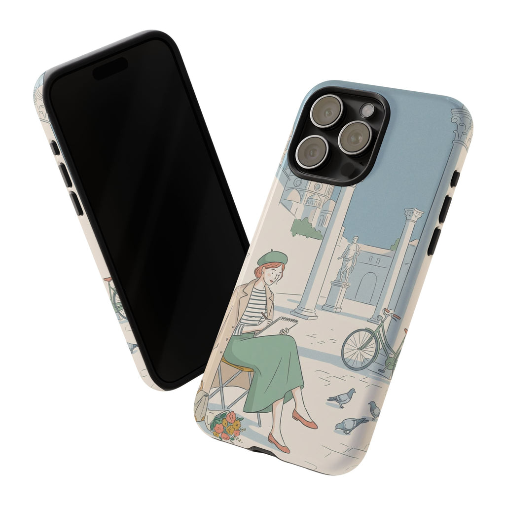 Florence Art Aesthetic iPhone Case | Renaissance Italy Travel Illustration