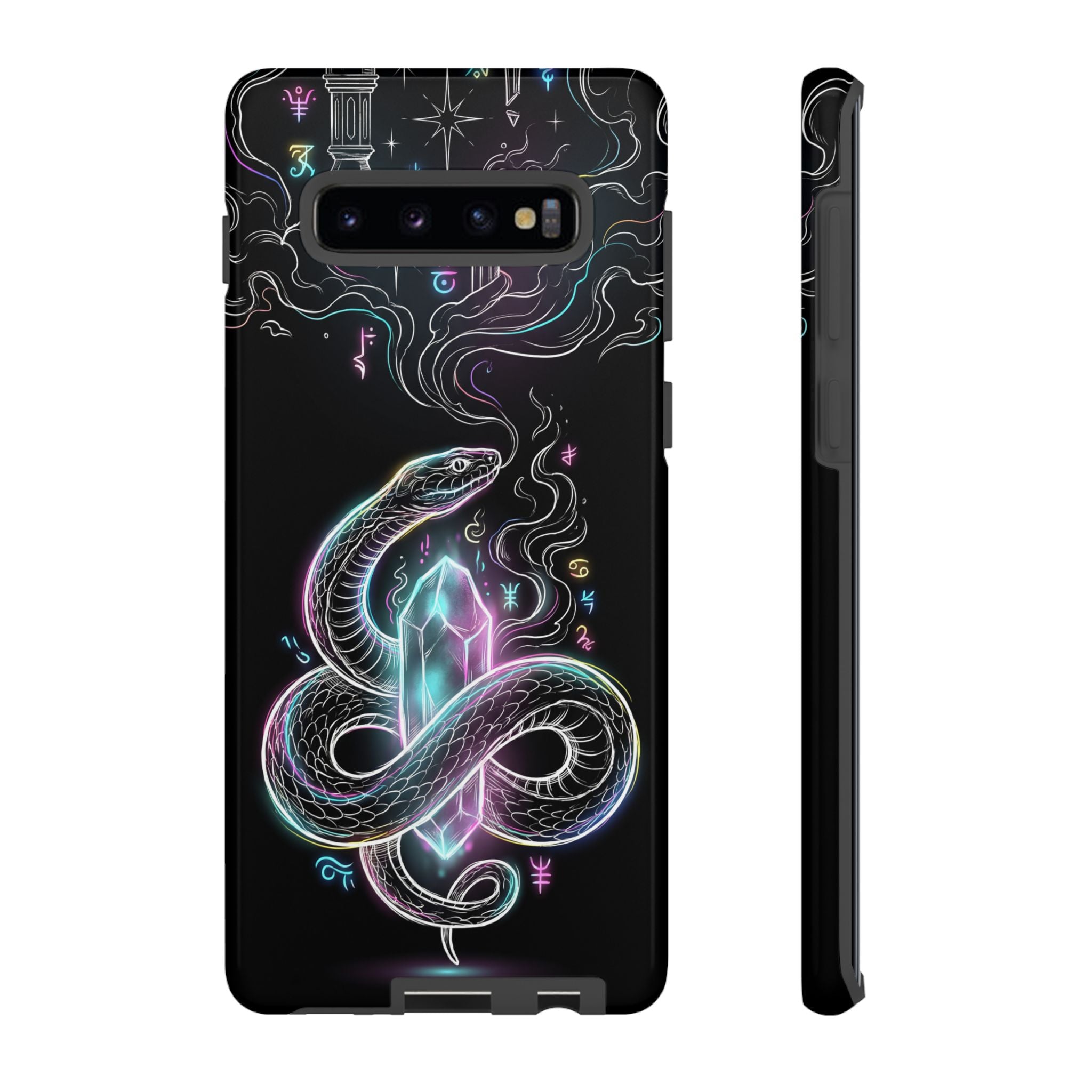 Neon Occult Mystic Snake Crystal Samsung Galaxy Phone Case
