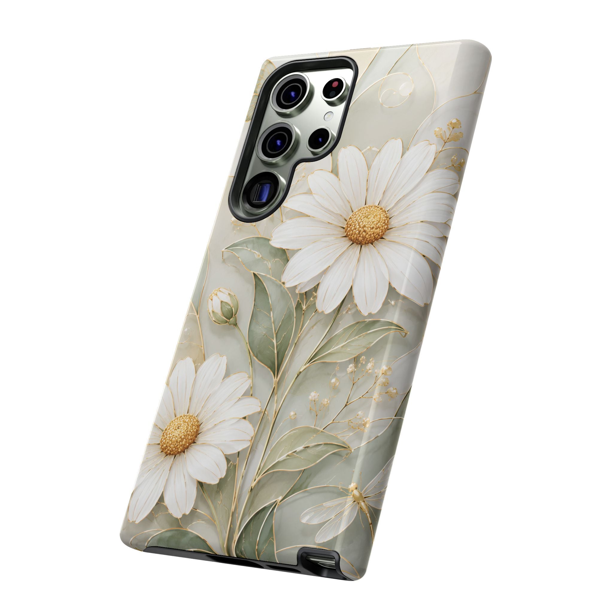 Vintage Daisy Samsung Galaxy Phone Case | Cottagecore Floral Phone Cover