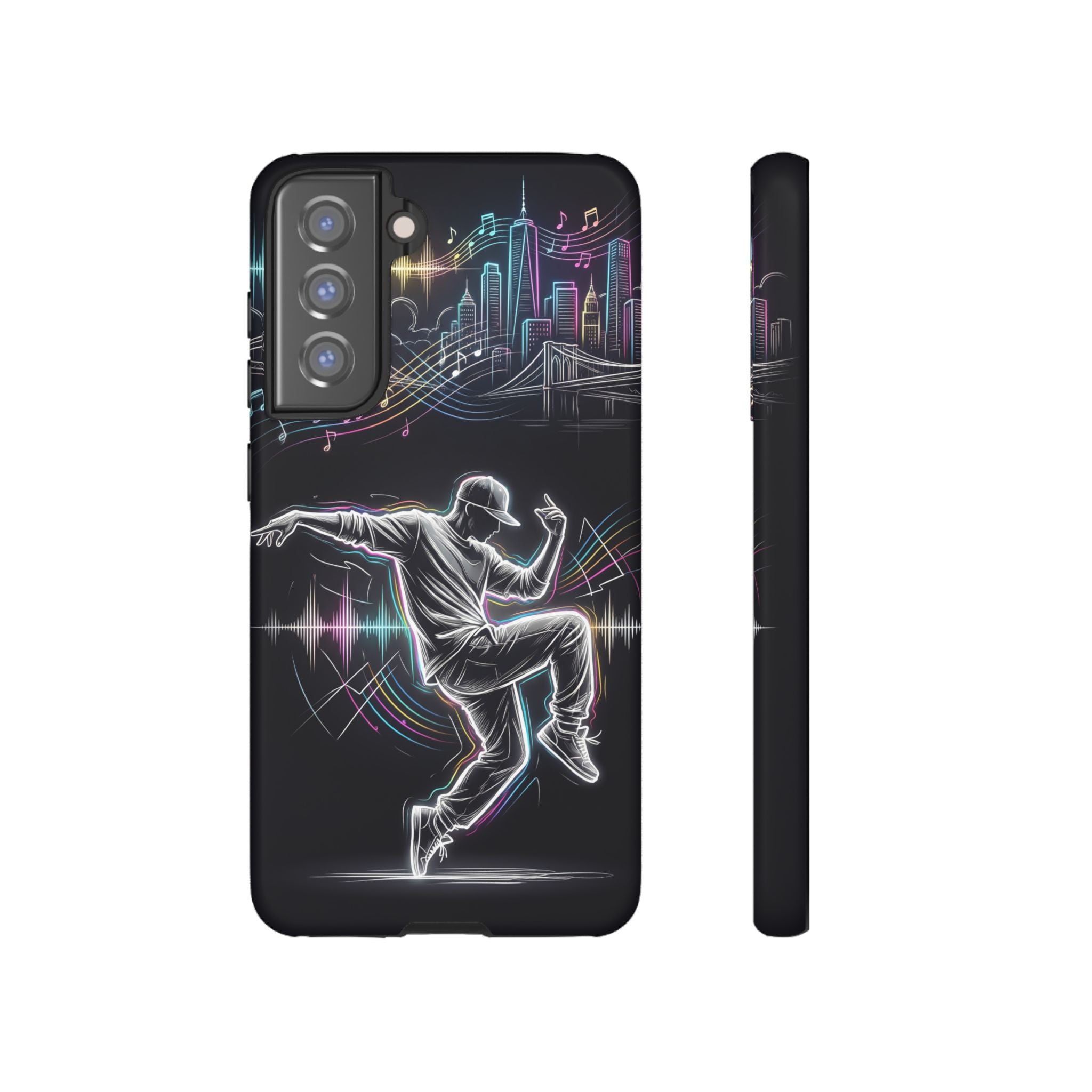Dancer Neon Skyline Samsung Galaxy Phone Case