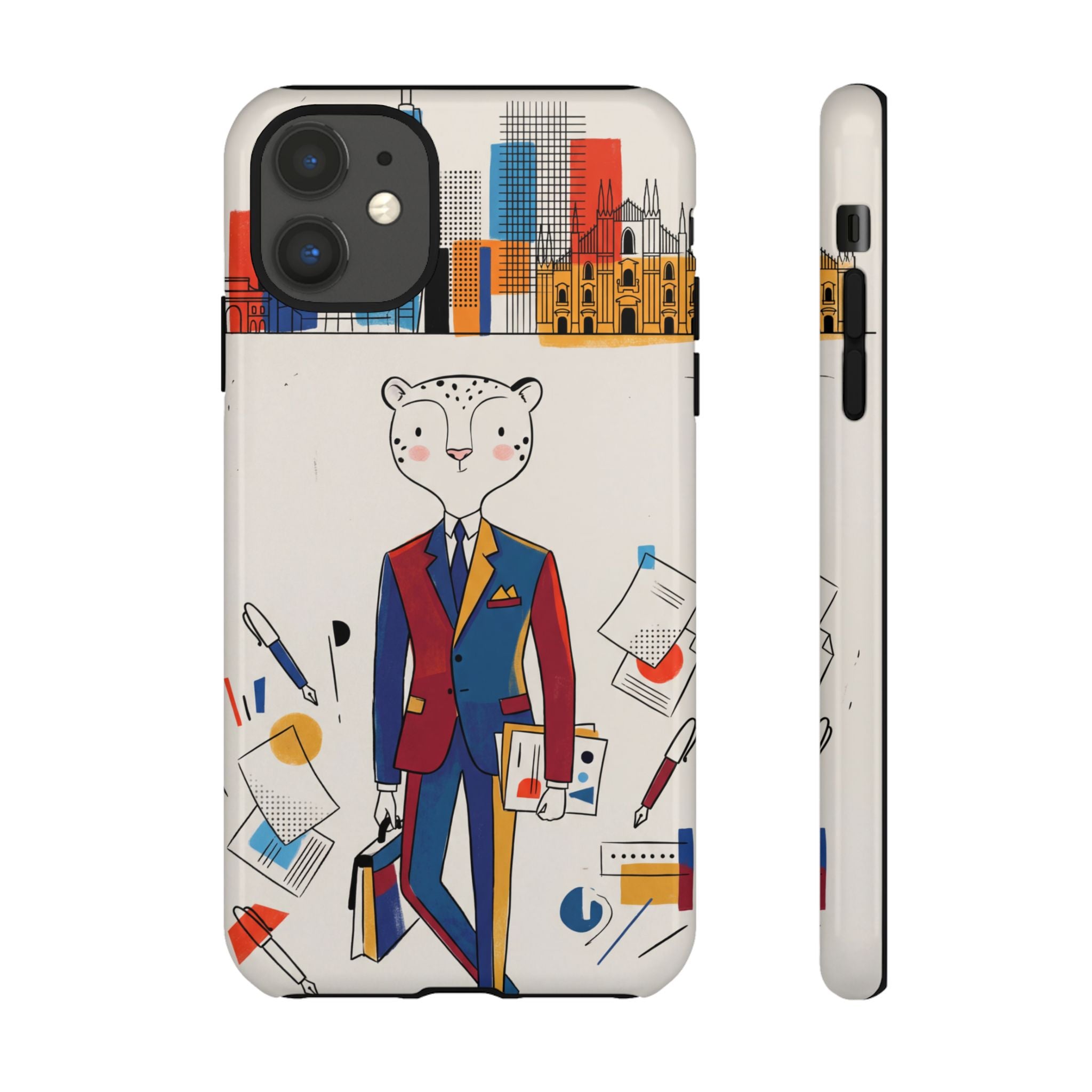 Leopard Executive Phone Case | Business Chic Illustrated