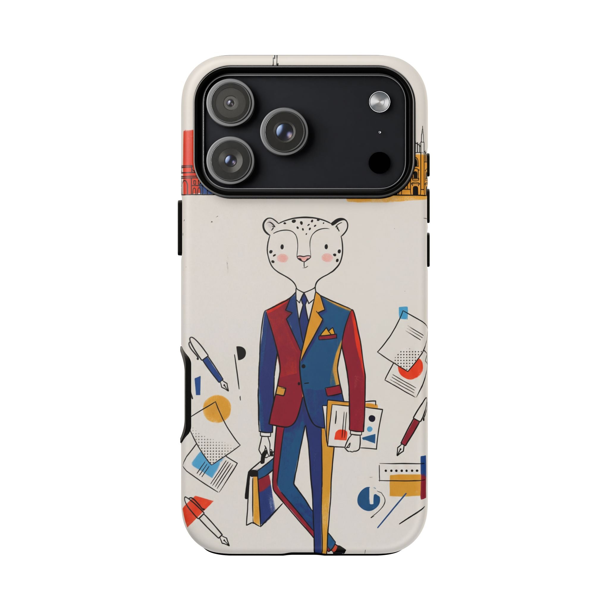 Leopard Executive Phone Case | Business Chic Illustrated