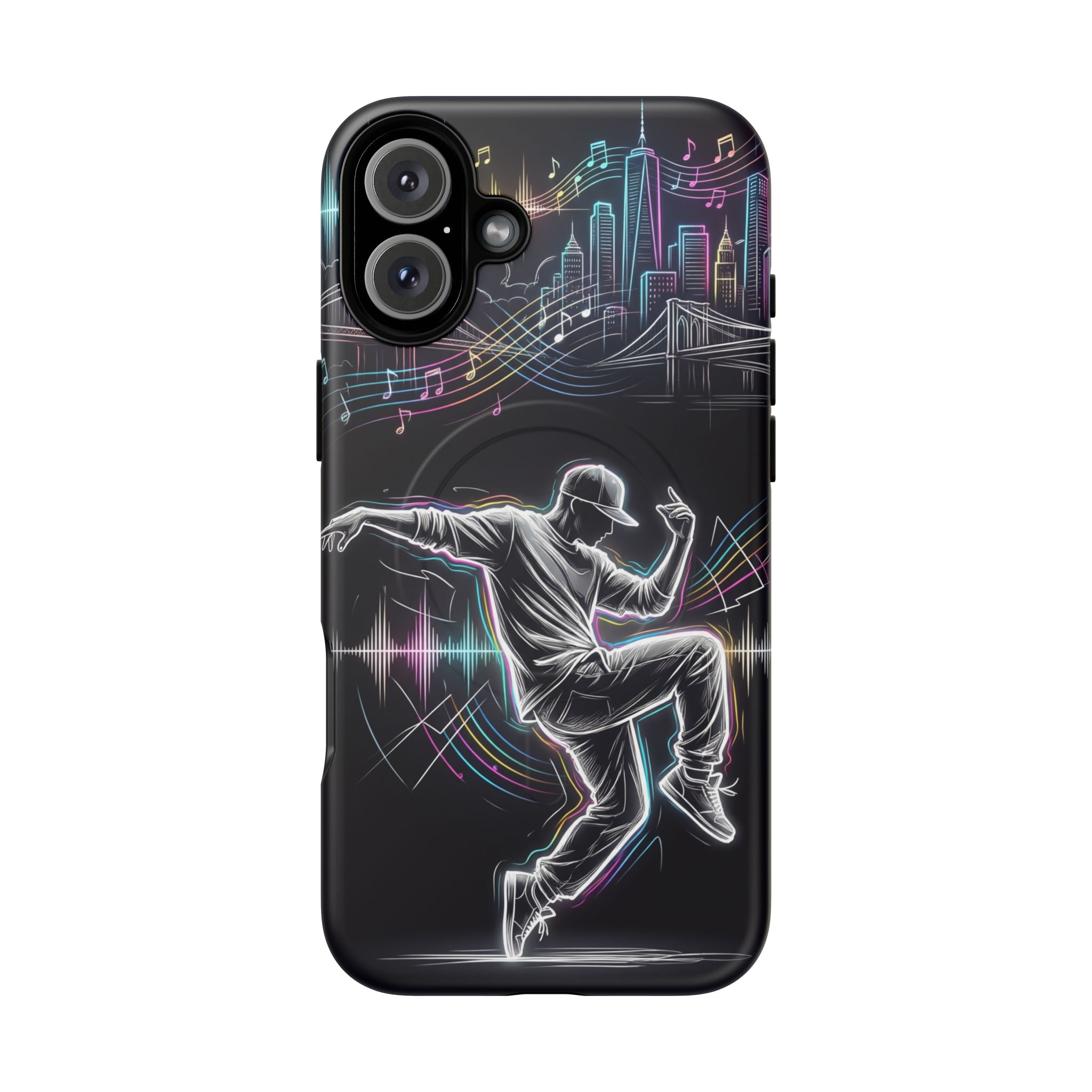 Dancer Neon Skyline MagSafe iPhone Case