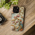 Decorative Seashell & Pearl Beach Design iPhone Case