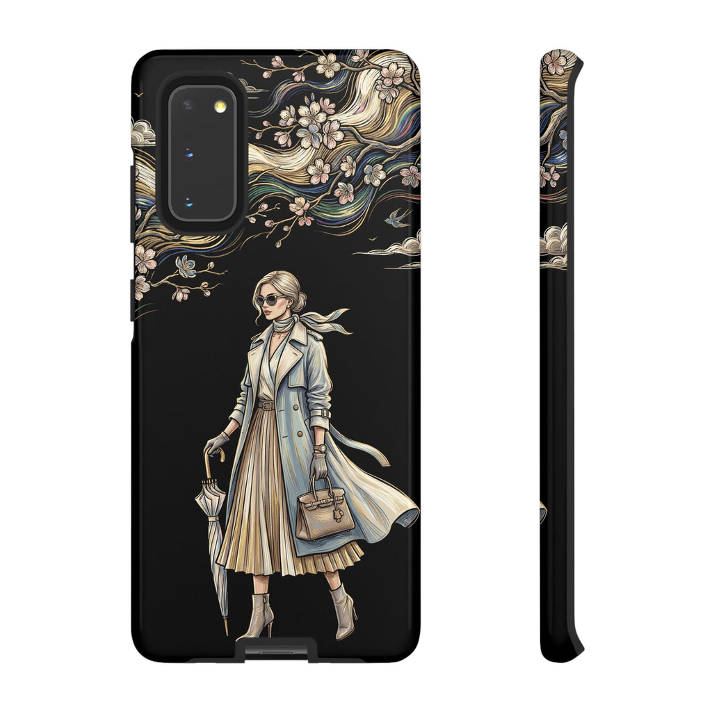 Vintage Chic Samsung Galaxy Phone Case | Stylish Woman Illustration