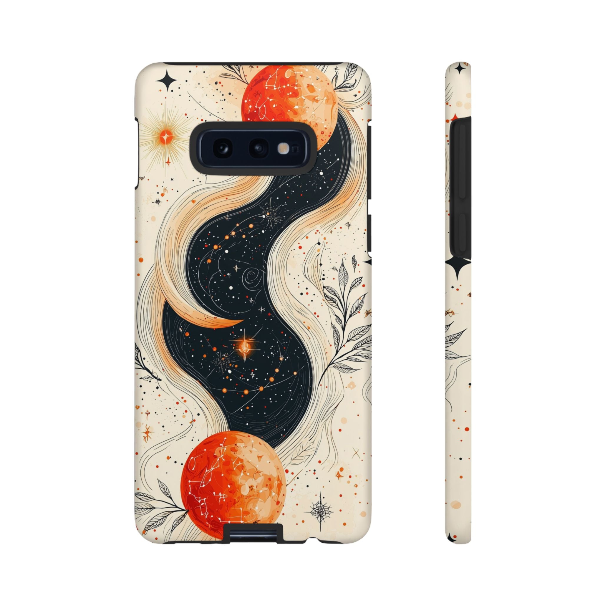 Astrology Galaxy Samsung Galaxy Case | Red Moon Celestial Waves