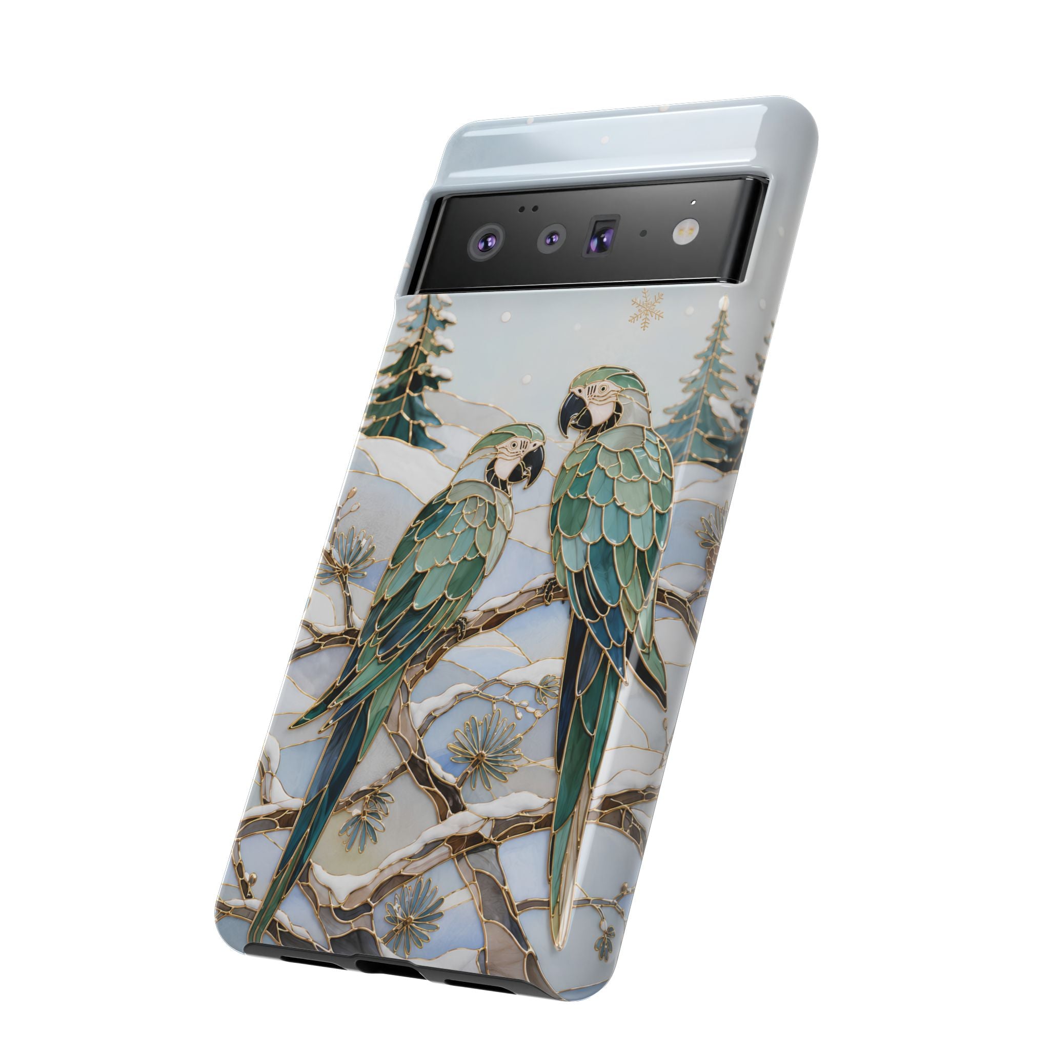 Parrot Google Pixel Phone Case | Winter Bird Phone Case