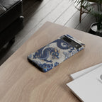 Asian Zodiac Dragon Google Pixel Phone Case V2 | Blue & White Porcelain Luxury Protective Case | Year of the Dragon Gift
