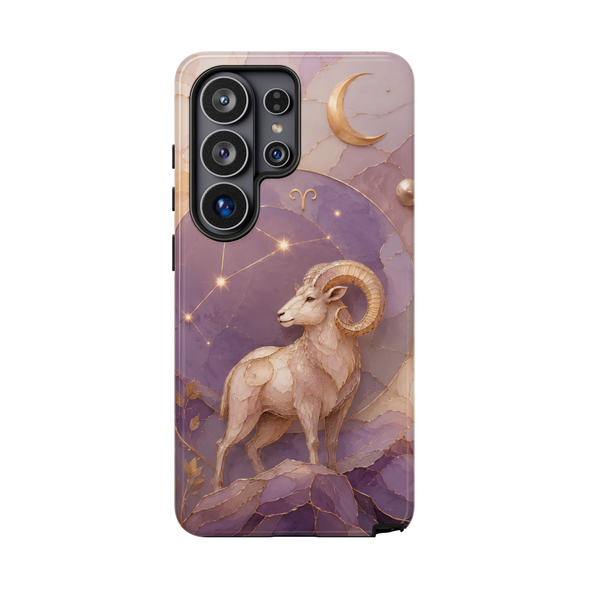 Aries Zodiac Samsung Galaxy Phone Case | Ram Constellation Phone Case