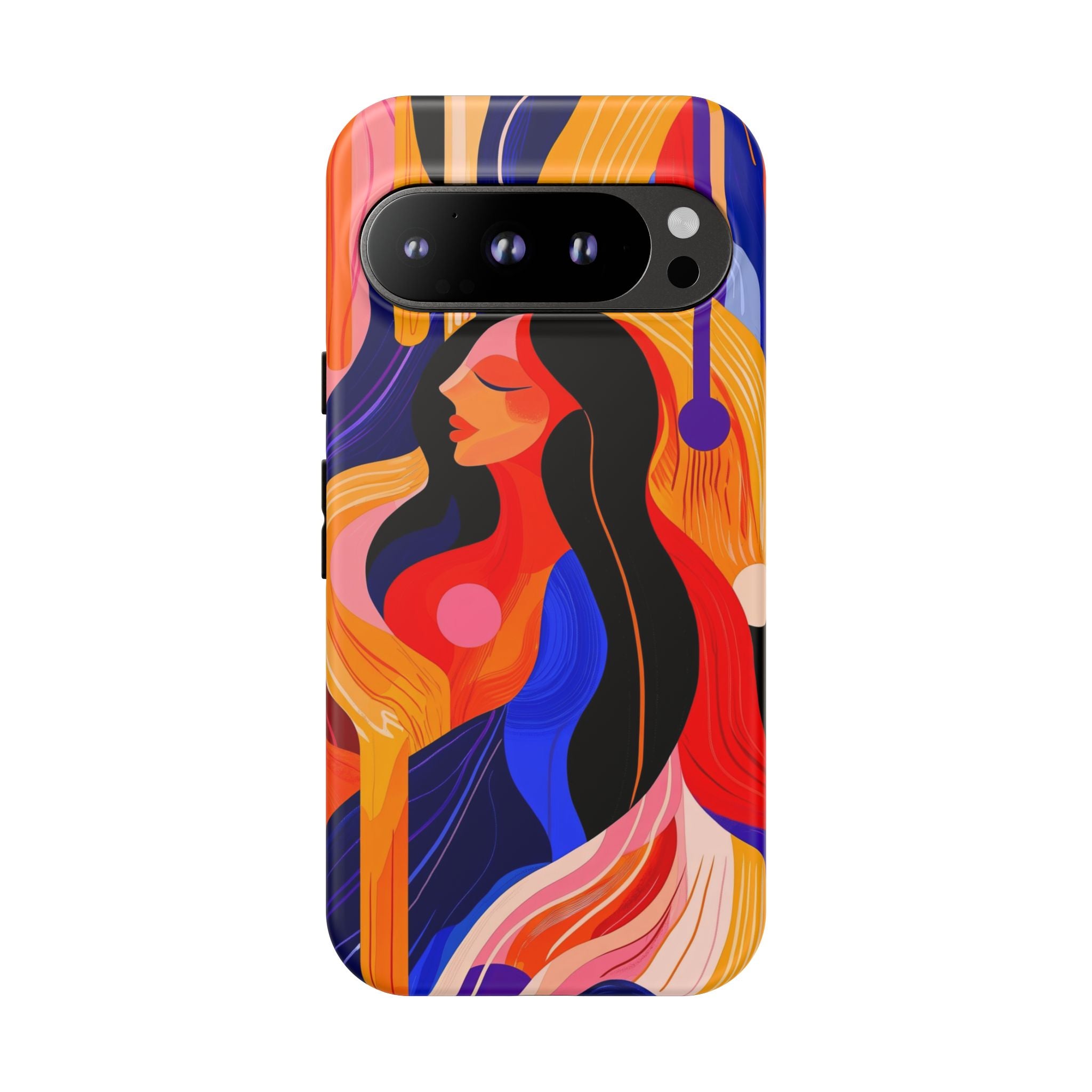 Abstract Colourful Woman Google Pixel Tough Case | Vibrant Artistic