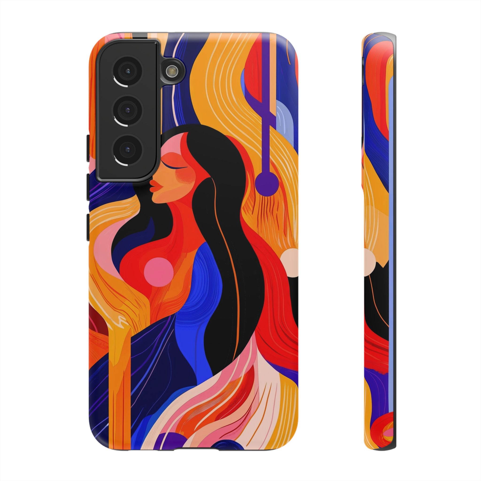 Abstract Colourful Woman Samsung Galaxy Tough Case | Vibrant Artistic
