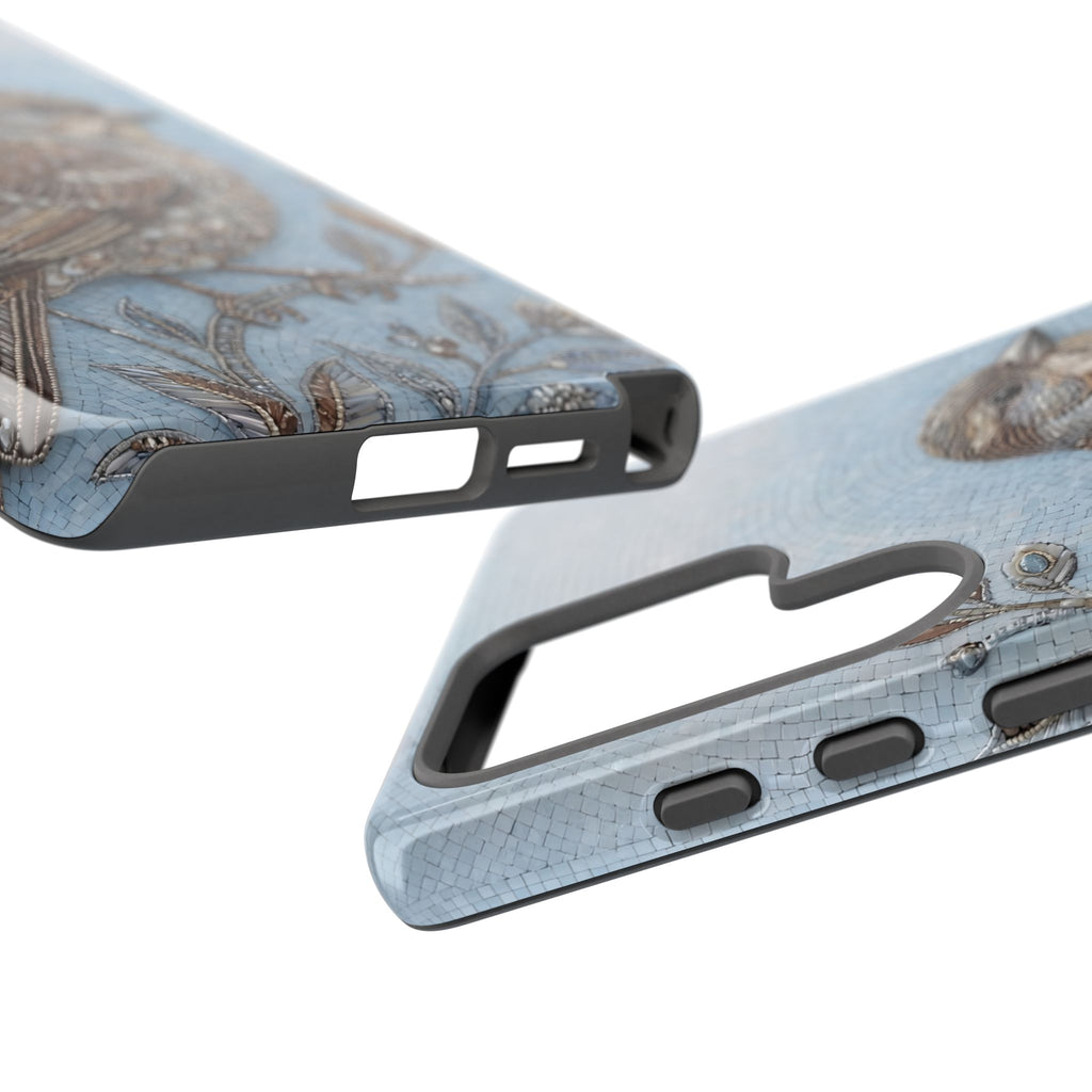 Bird Illustration Samsung Galaxy Phone Case — Sparrow Art Tough Phone Cover