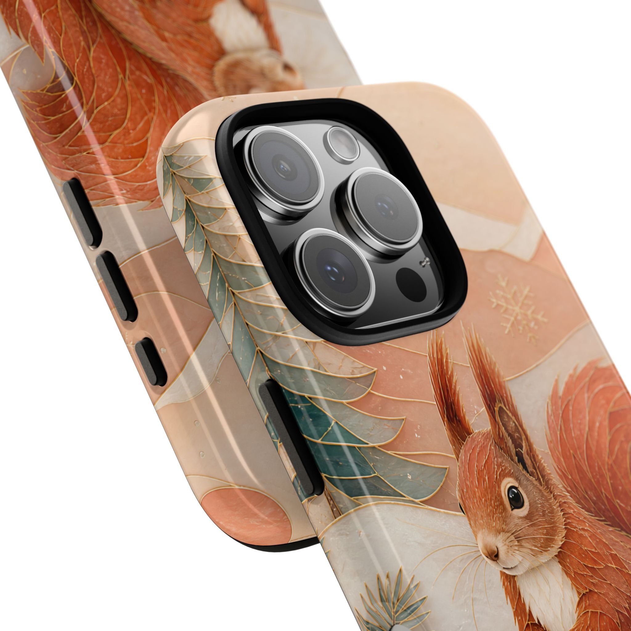 Winter Squirrel iPhone Case | Woodland Animal iPhone Case