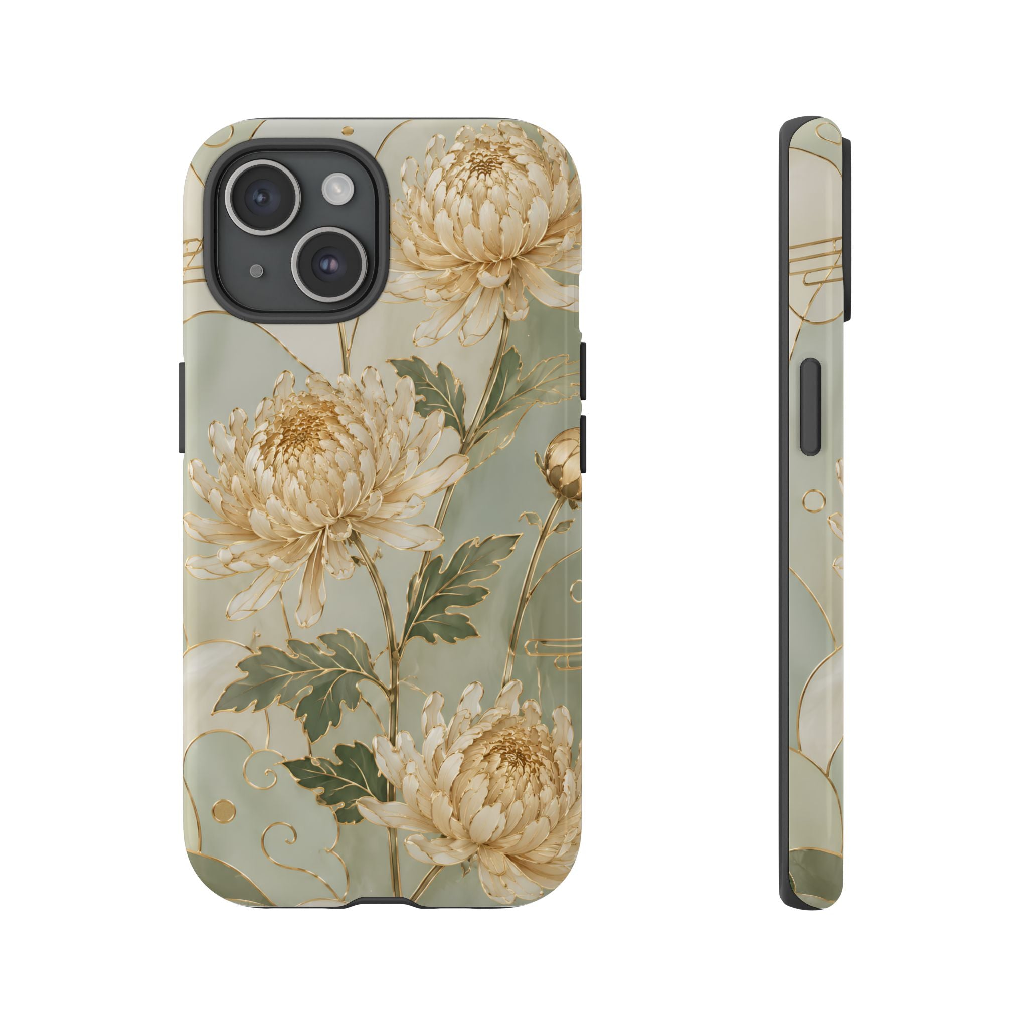 Chrysanthemum iPhone Case | Vintage Floral iPhone Case