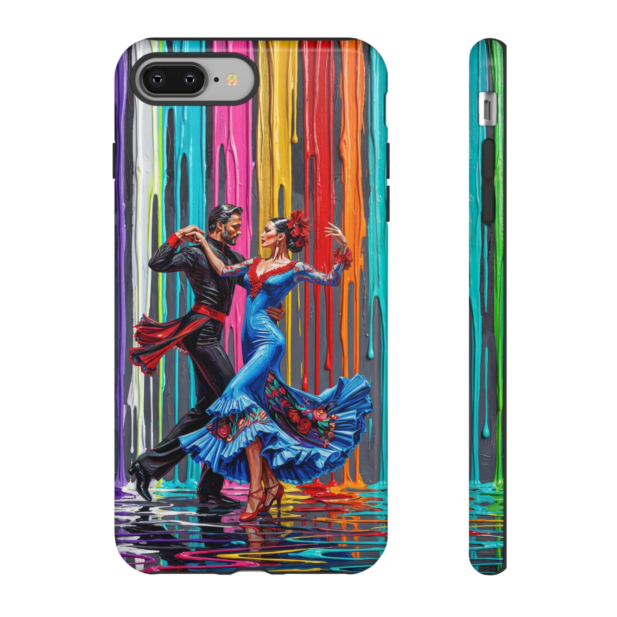 Colorful Tango iPhone Case | Vibrant Dancing Couple Art Protection