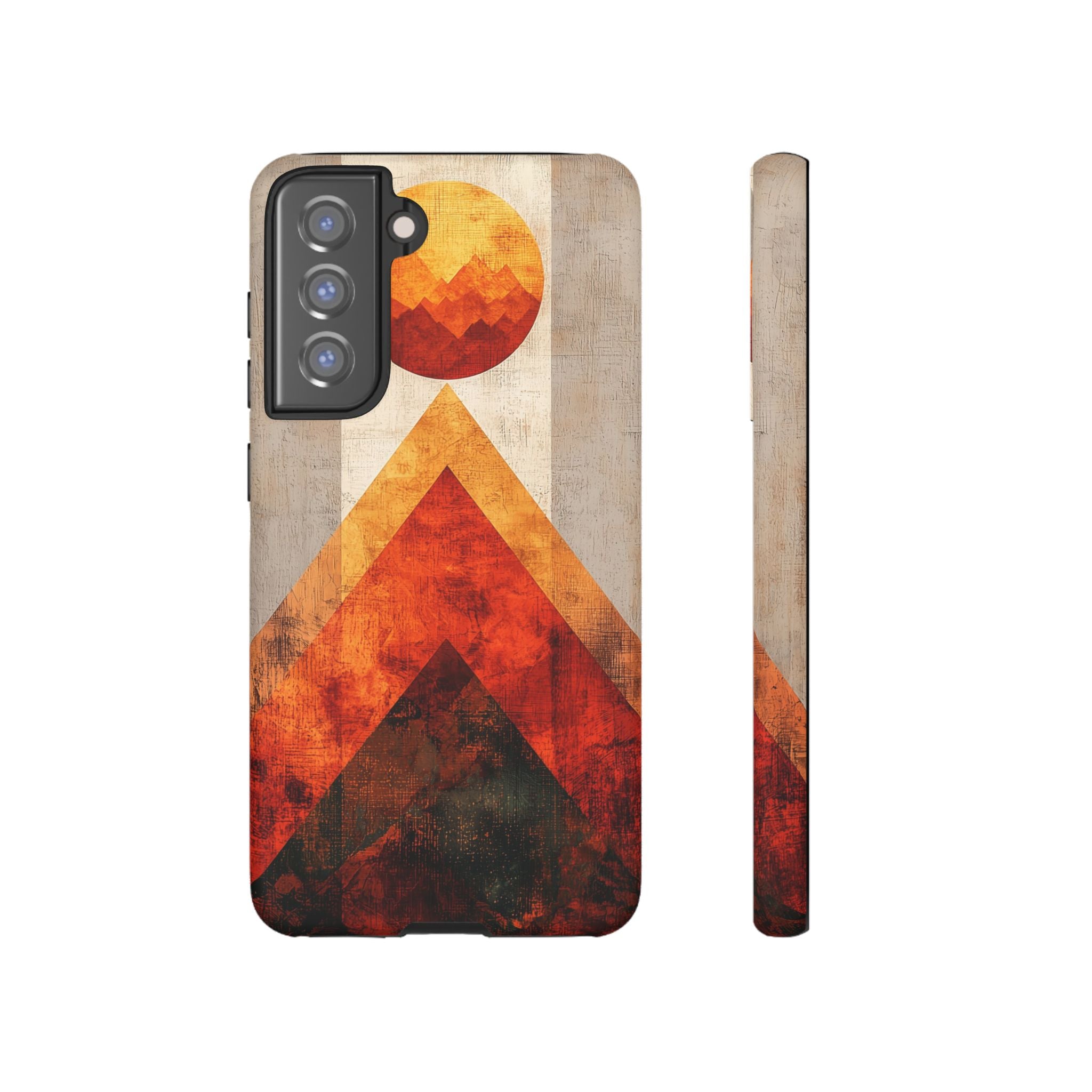 Retro Geometric Sunset Samsung Galaxy Case