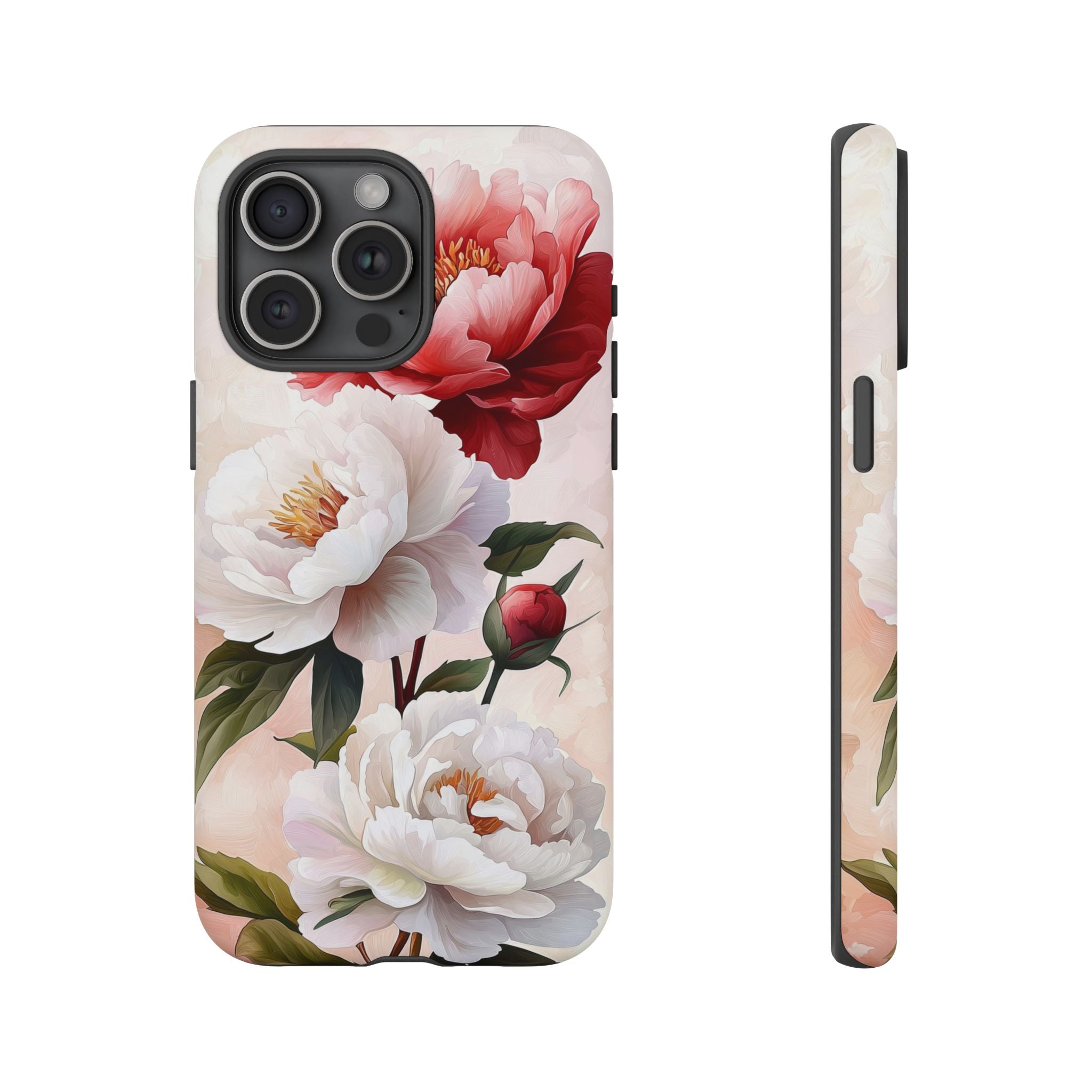 Floral Peony Tough iPhone Case