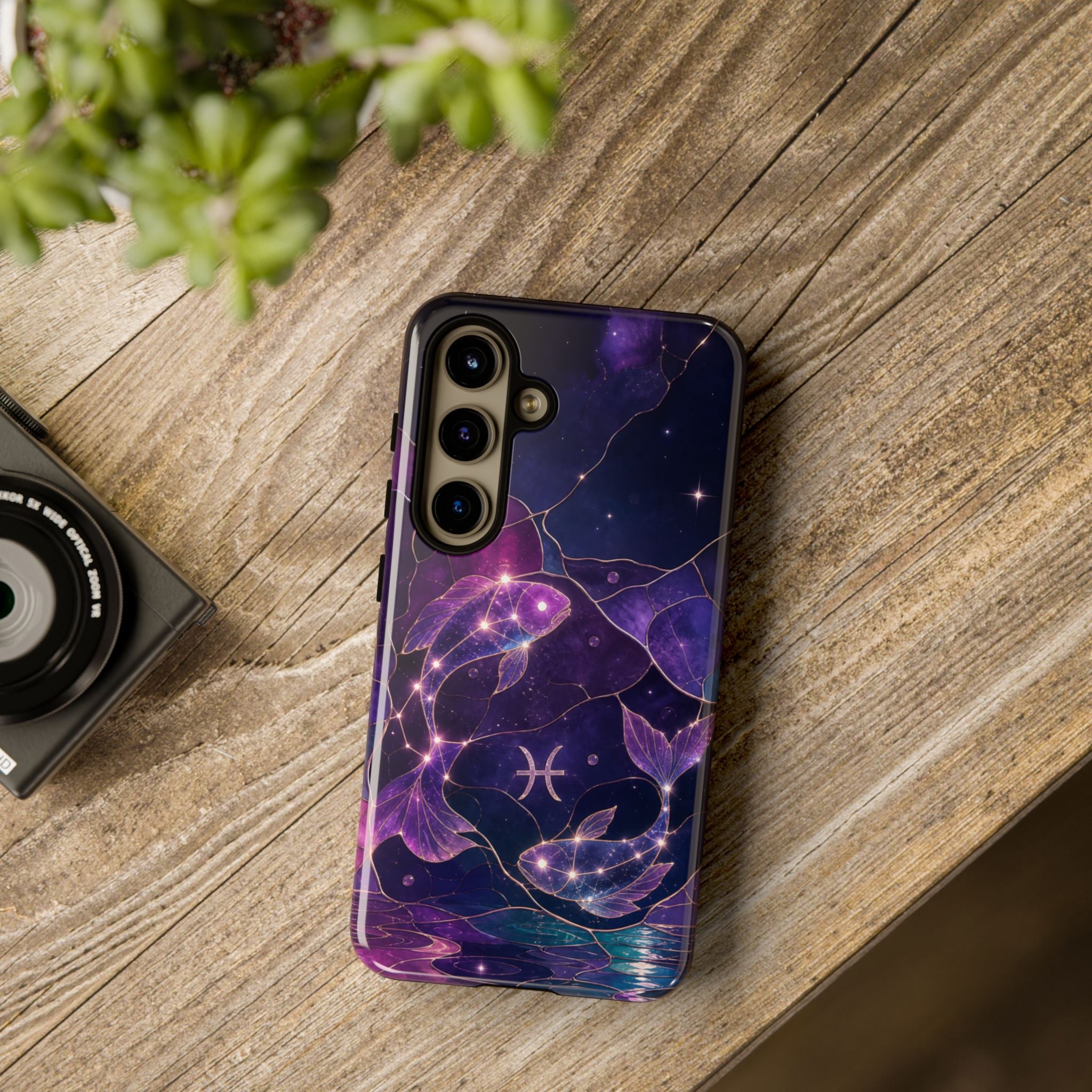 Pisces Zodiac Samsung Galaxy Phone Case | Celestial Fish Phone Case