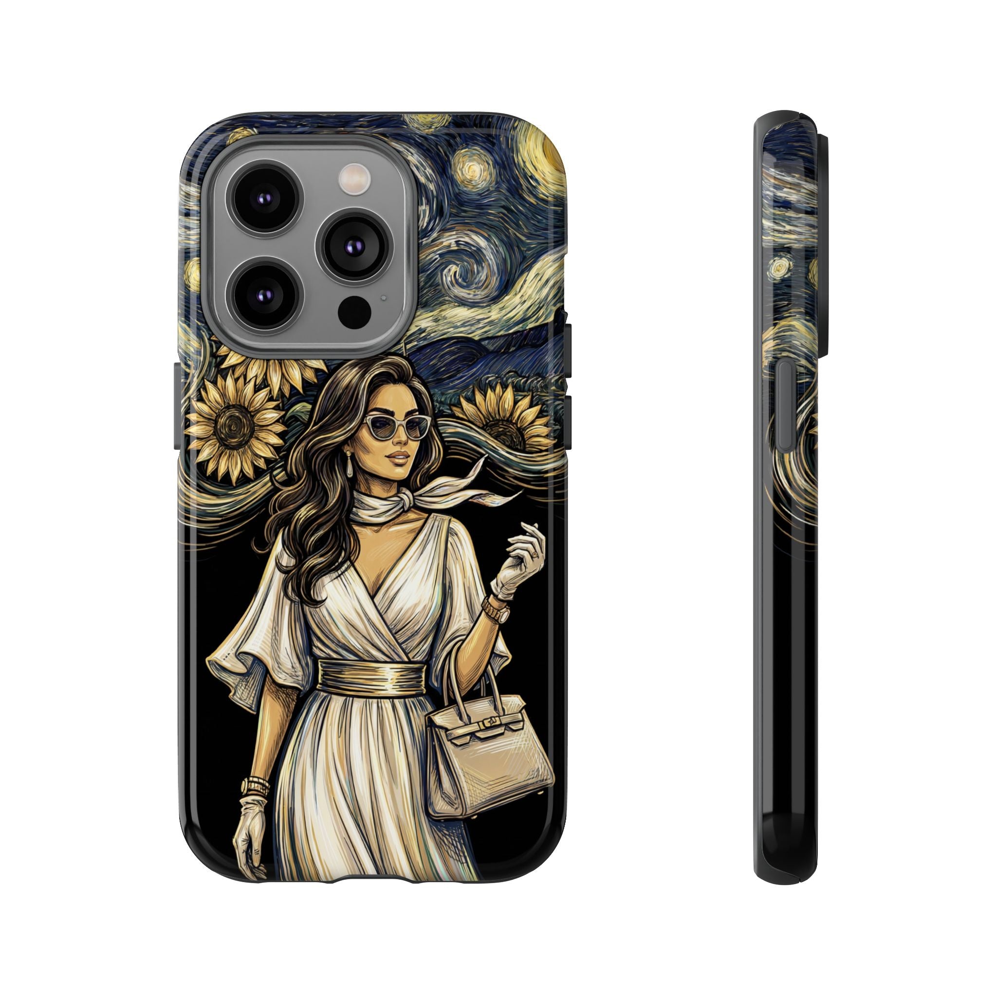 Van Gogh Night Sunflowers iPhone Case | Chic Woman Art