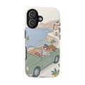 Retro Coastal Road Trip Design iPhone Case