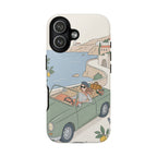 Retro Coastal Road Trip Design iPhone Case
