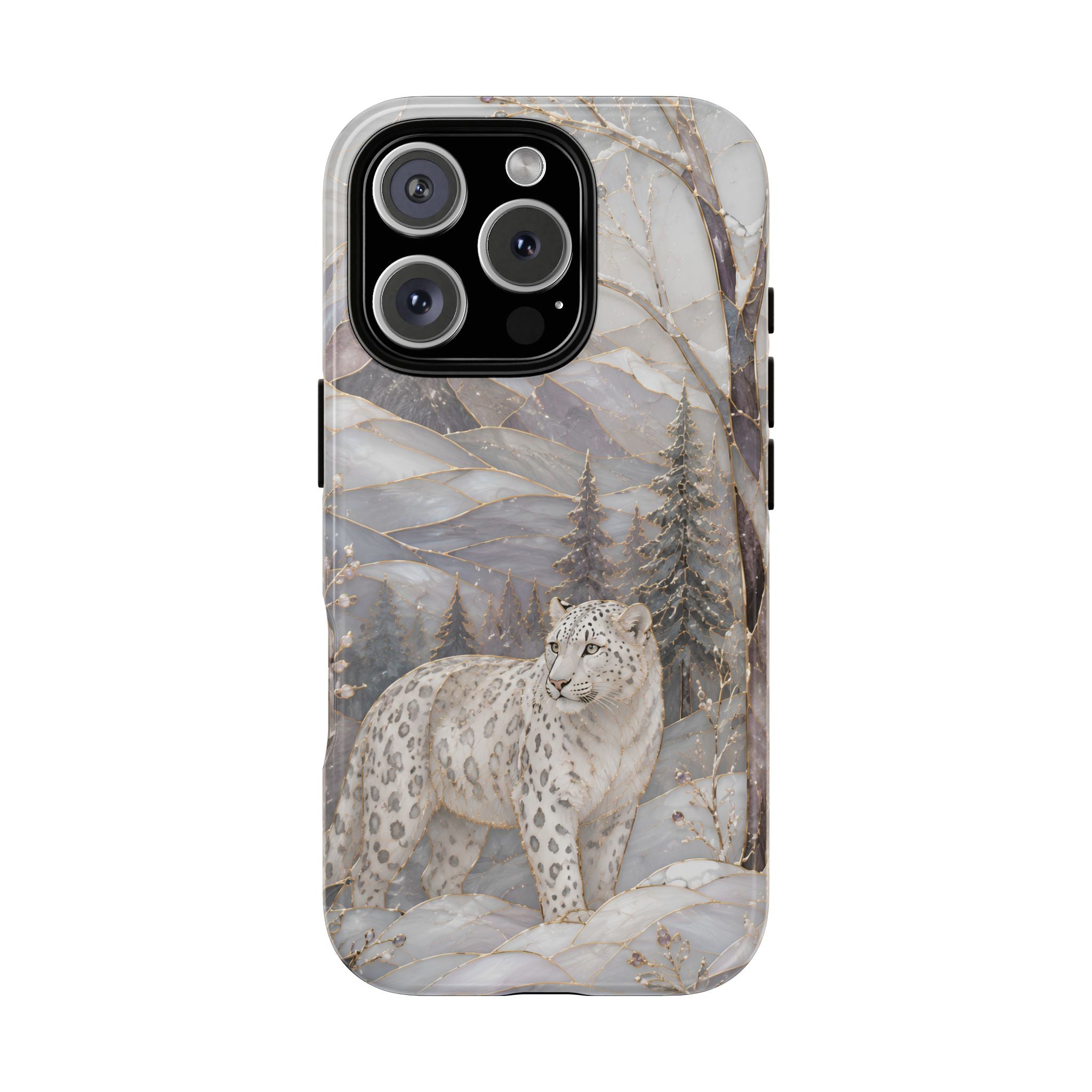 Snow Leopard iPhone Case | Winter Wildlife iPhone Case
