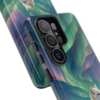 Arctic Fox Samsung Galaxy Phone Case | Northern Lights Phone Case