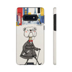 Vintage Dapper Gentleman Bulldog Samsung Galaxy Phone Case