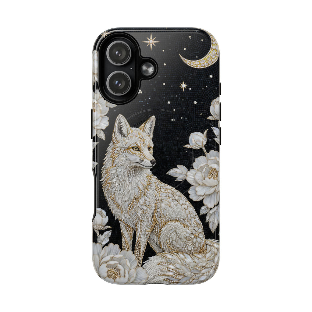 Mystic Fox Moon MagSafe iPhone Case | Celestial Floral iPhone Cover
