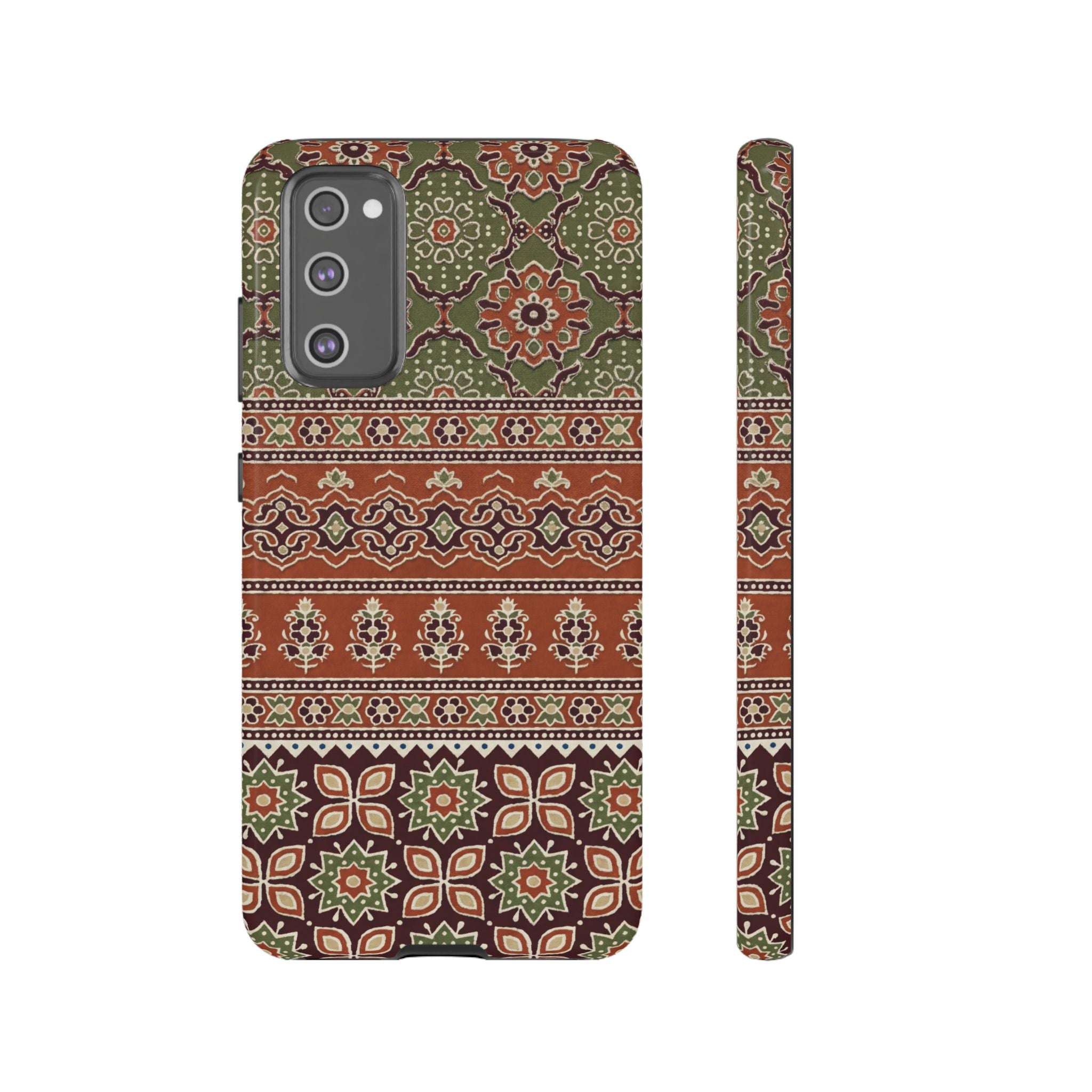 Batik Floral Protective Samsung Galaxy Case