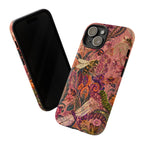 Vintage Floral Tough iPhone Case | Boho Paisley Bee Cover