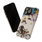 Custodia per iPhone Moto Nonno Vintage | Paesaggio Urbano Illustrato