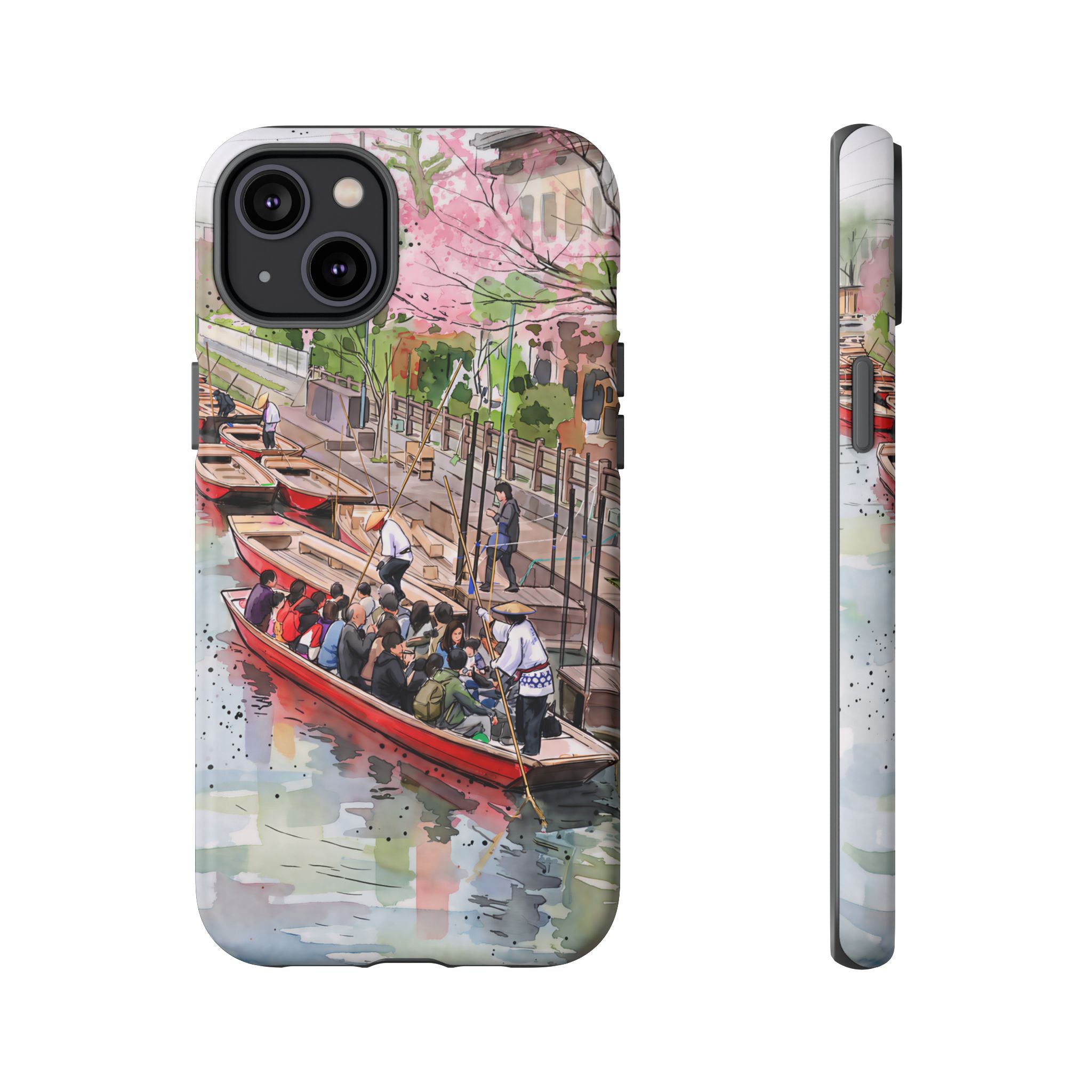 Japan Canal Boat Serenity | Art iPhone Case