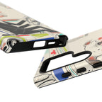 Bulldog Driver Samsung Galaxy Phone Case | Cute Retro Dog Illustration