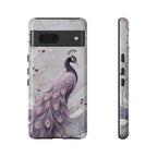 Peacock Google Pixel Phone Case | Lavender Peacock Phone Case