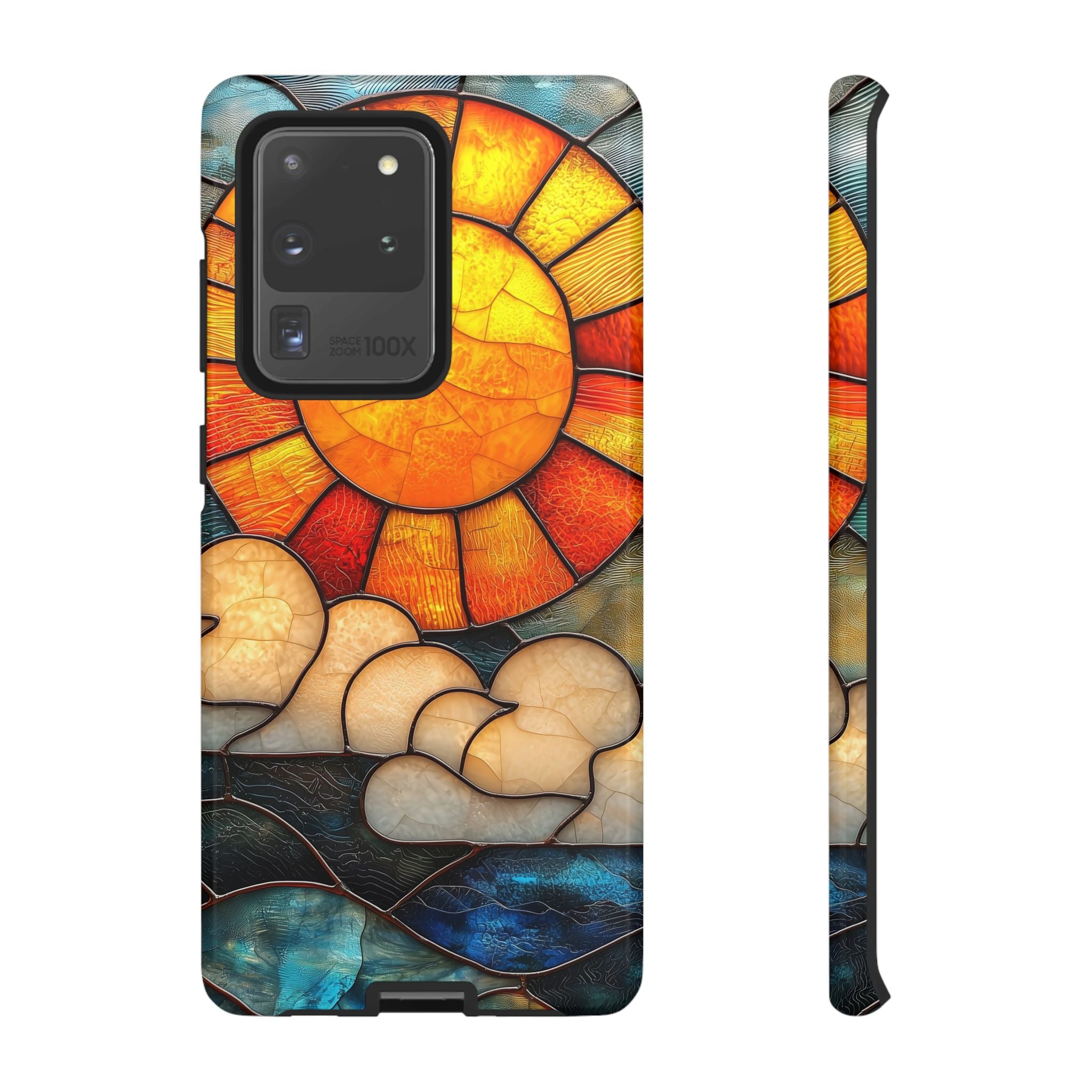 Stained Glass Sun & Clouds Samsung Galaxy Case