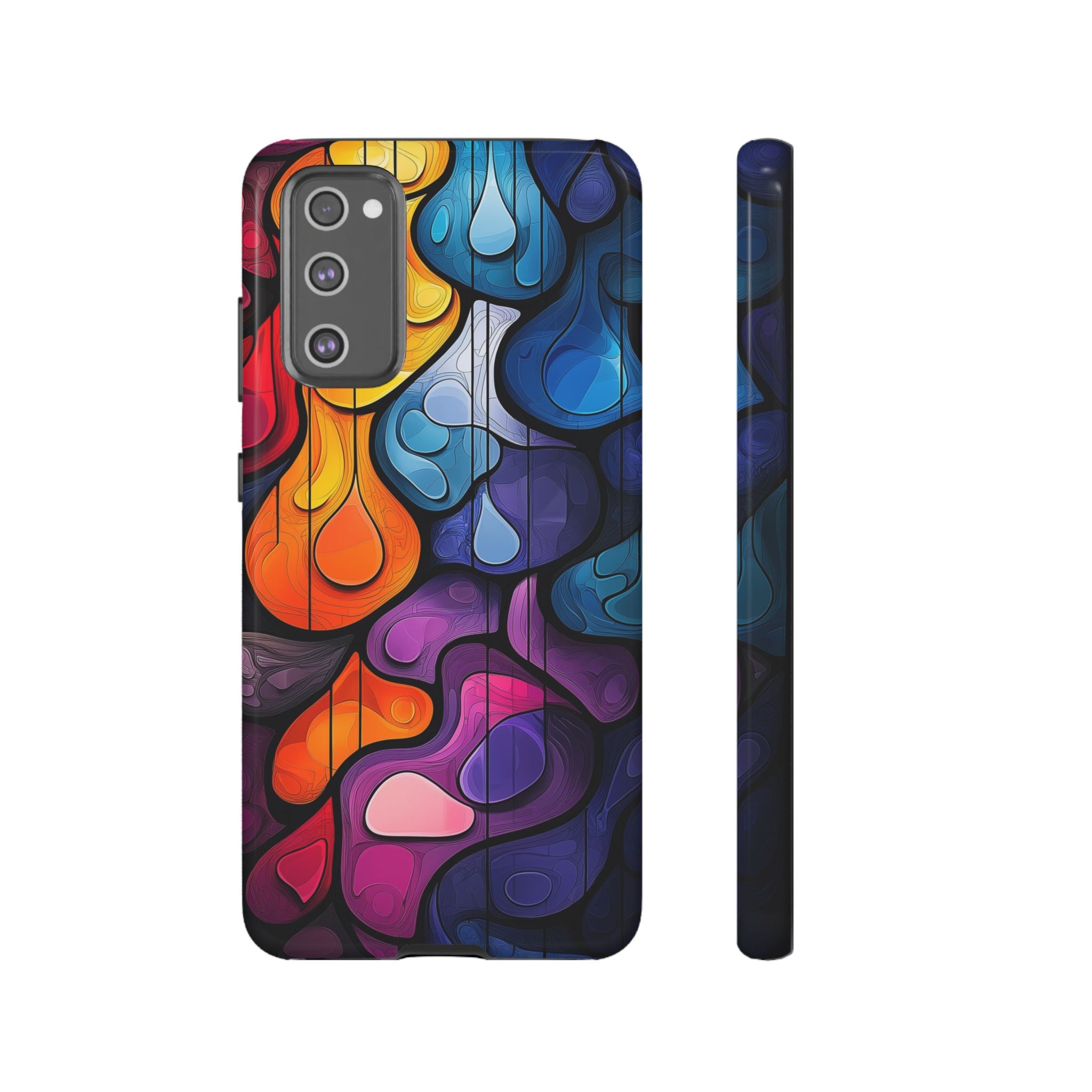 Abstract Colourful Drop Samsung Galaxy Case — Vibrant Stained-Glass