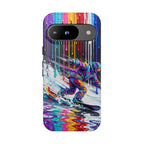 Colourful Snowboarder Art Google Pixel Phone Case