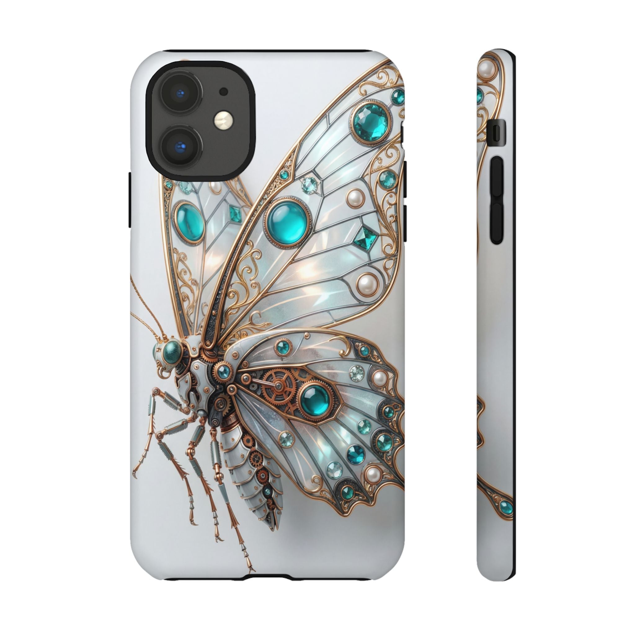 Butterfly Gem Phone Case — Steampunk Teal Jewel iPhone Case