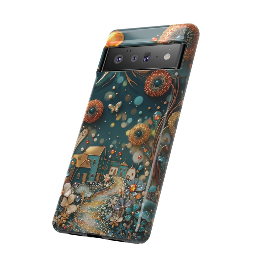 Whimsical Night Village Google Pixel Case