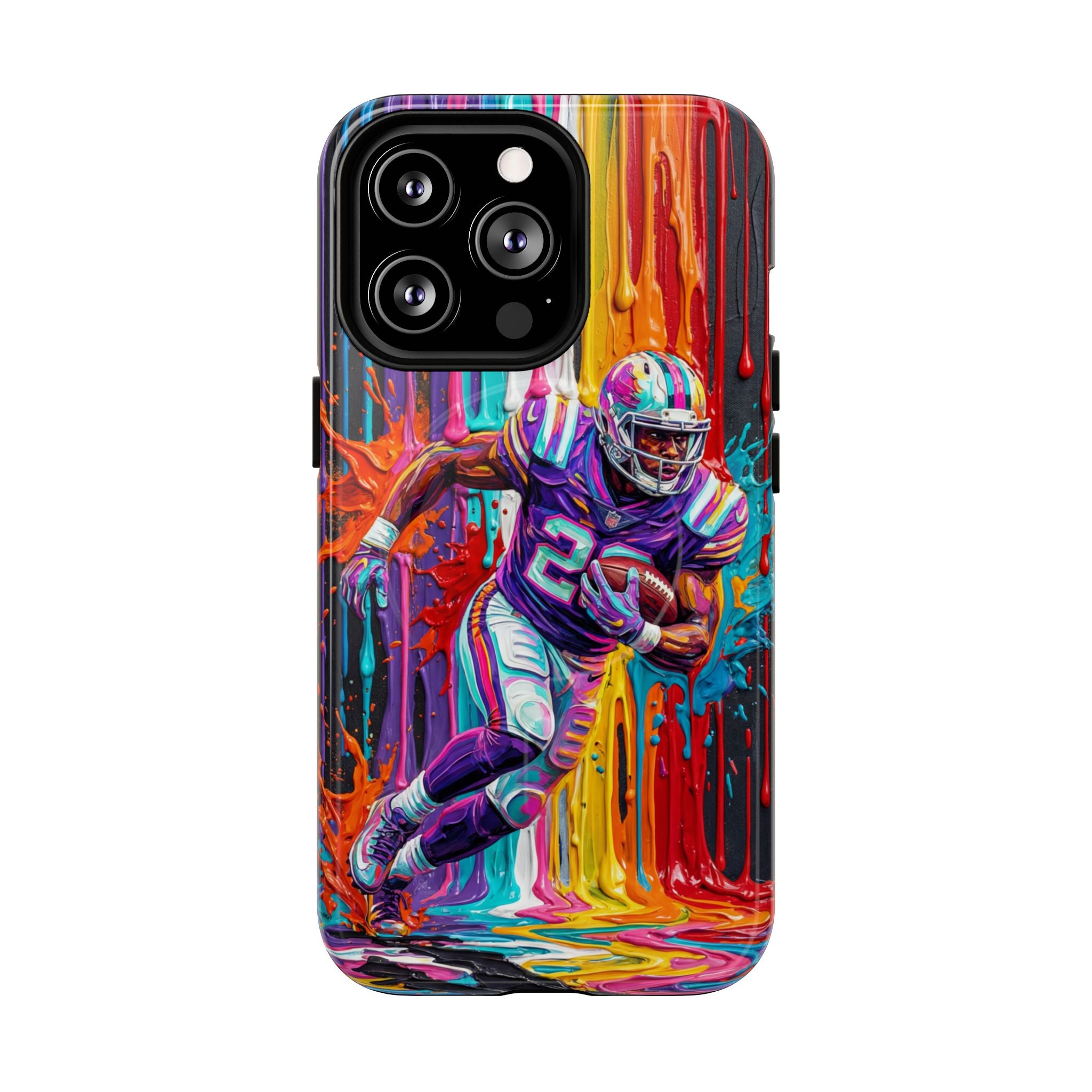 Vibrant American Football Runner MagSafe iPhone Case