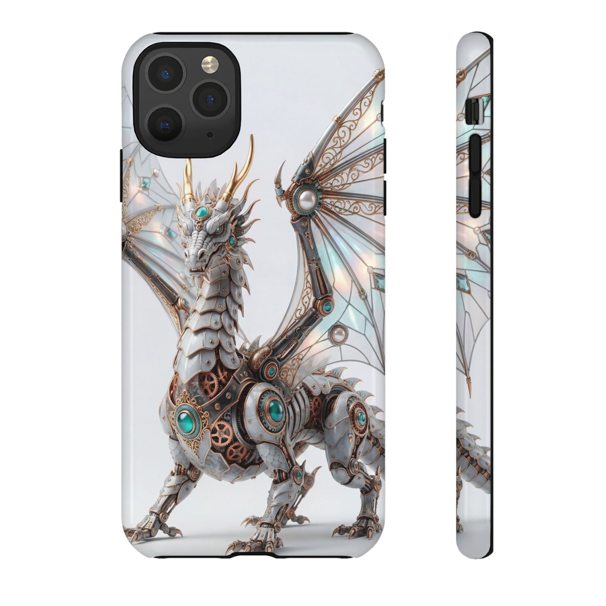 Steampunk Mechanical Dragon iPhone Case — Fantasy Armor Protective Cover